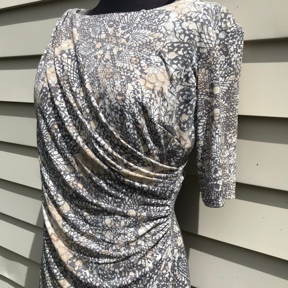 Snakeskin wrap dress